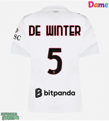 AC Milan Koni De Winter #5 Replika Udebanetrøje Dame 2026-27 Kortærmet